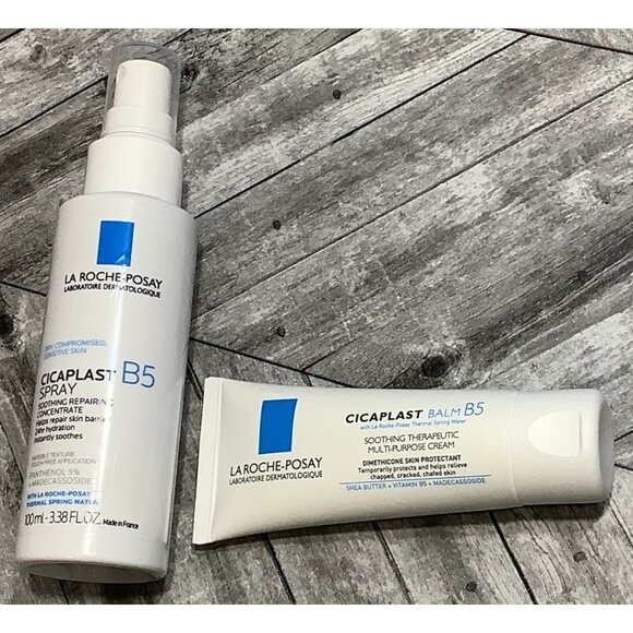 La Roche-Posay Cicaplast B5 Soothing Repair Spray & Balm Set Exp 01/2027 - Picture 1 of 5